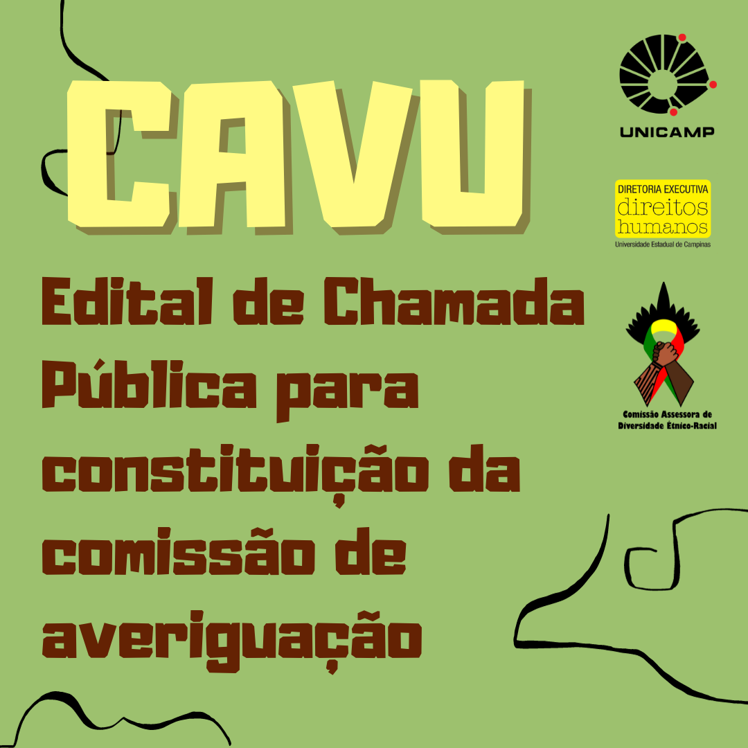 Banner de divulgação da Chamada Pública para constituição da comissão de averiguação em 2023